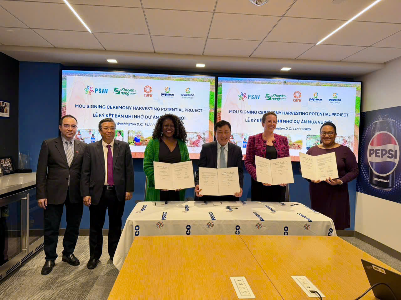 Mô hình PPP được đẩy mạnh: PSAV, NAEC, Quỹ PepsiCo và CARE cùng khởi động Giai đoạn II Dự án “Mùa vụ mới: sáng kiến nông nghiệp bền vững”